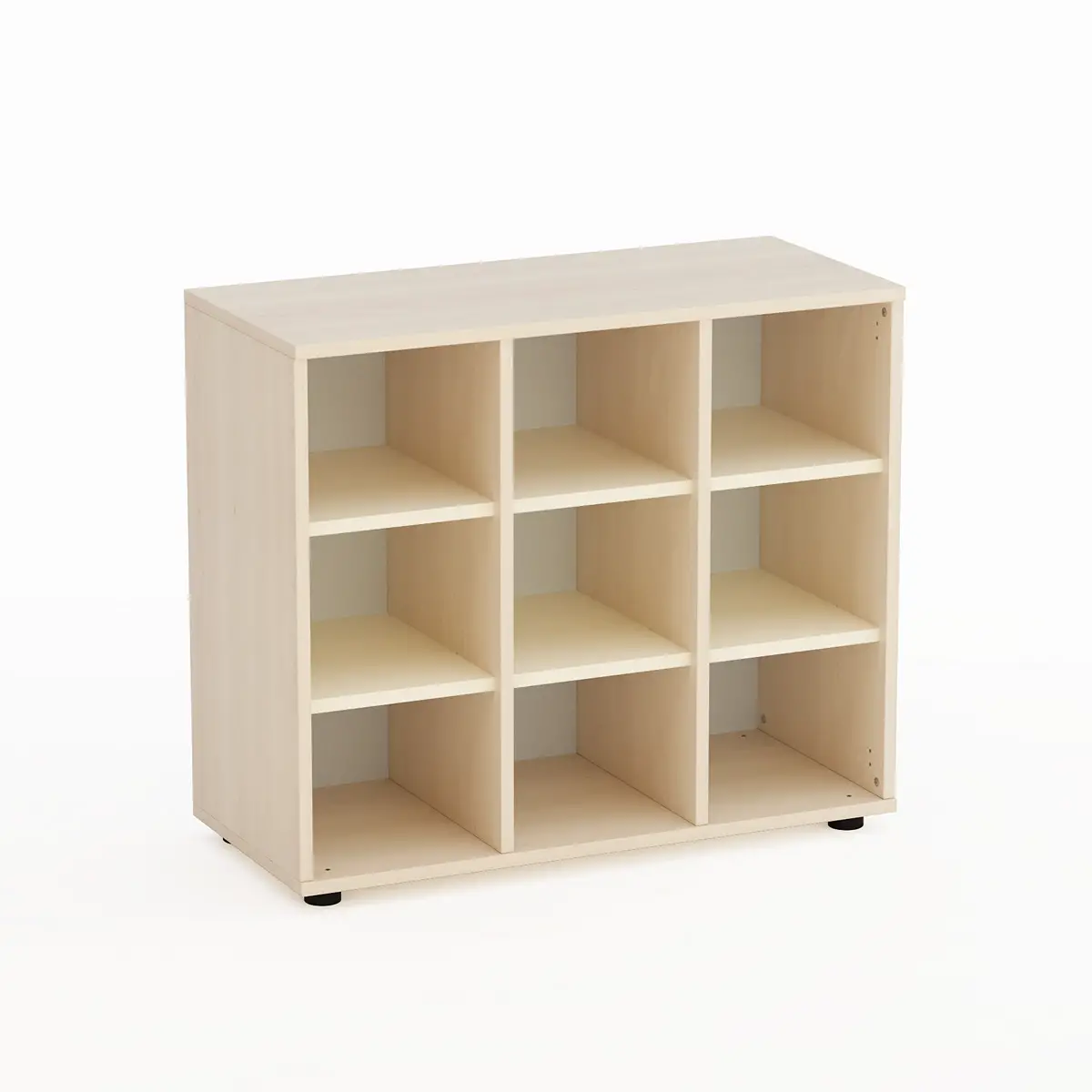 Mobile Kubò Betulla 9 Caselle H 75 Cm Ripiani Magnolia | Conforme CAM - Arredo Nido e Infanzia