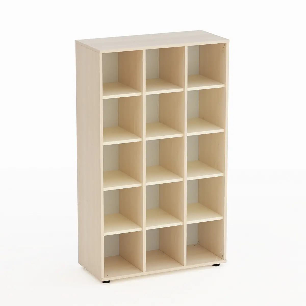 Mobile Scuola Kubò Betulla 15 Caselle H 150 cm – Magnolia | Conforme CAM - Arredo Nido e Infanzia