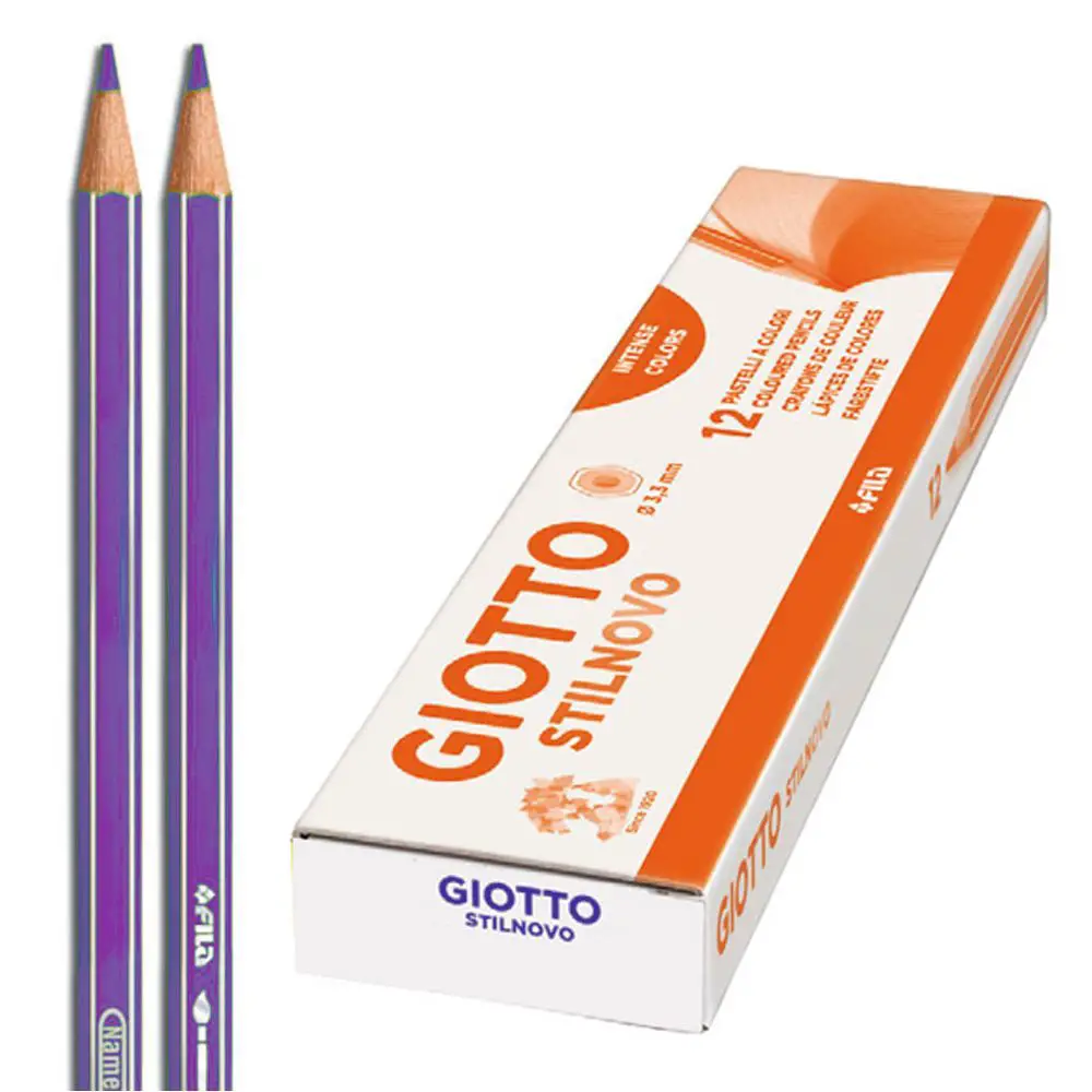 Pastelli a Matita Giotto Stilnovo – 12 Pezzi • Violetto - Pastelli