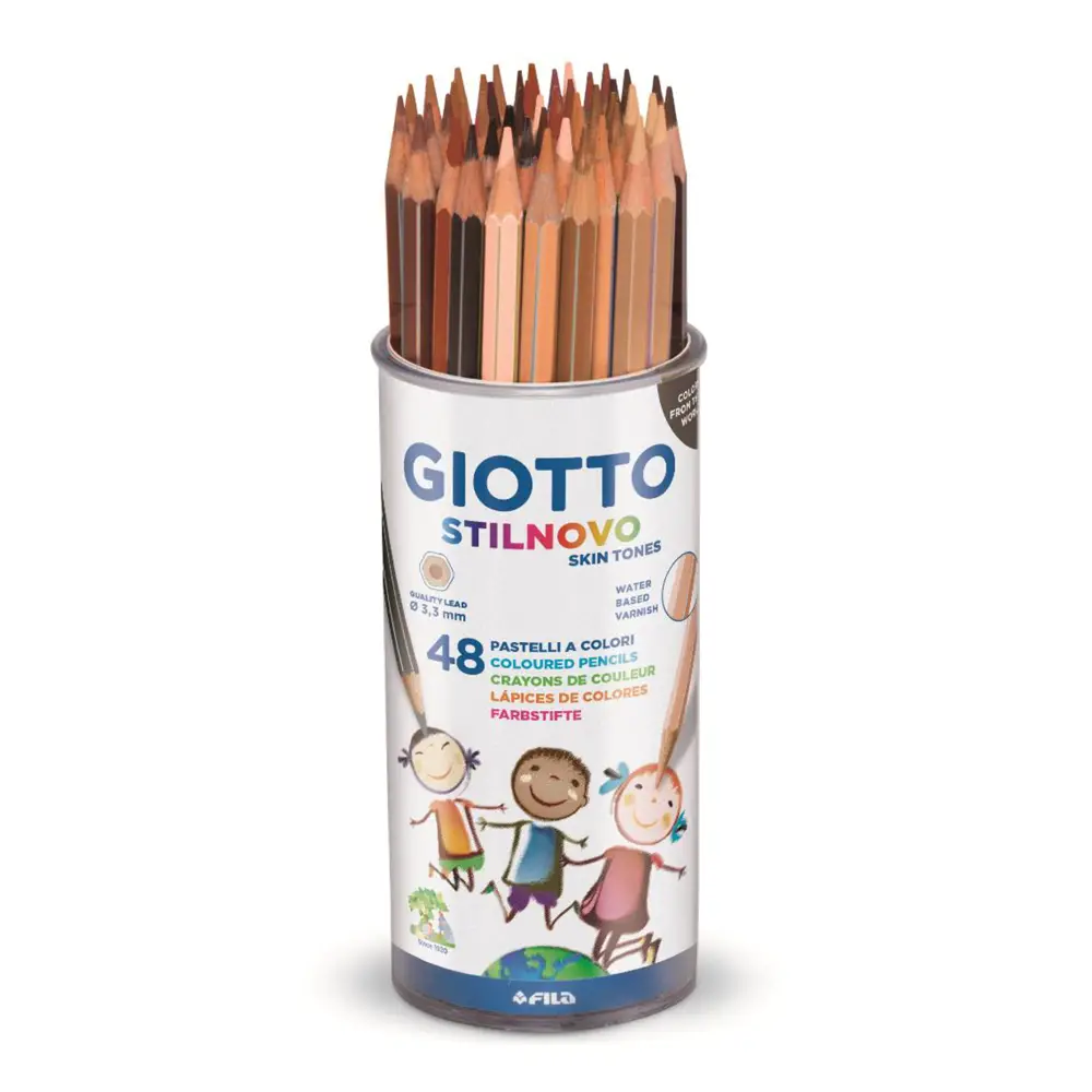 Colori a Matita Giotto Stilnovo Toni Pelle – Astuccio 48 Pezzi - Pastelli