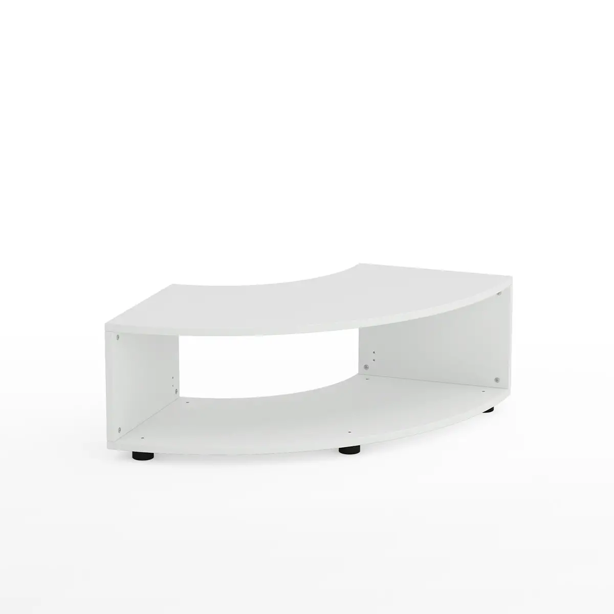 Mobile Scuola Kubò Bianco Curvo Angolare – Mobile Contenitore H 30 cm | Conforme CAM - Arredo scuola dell'obbligo