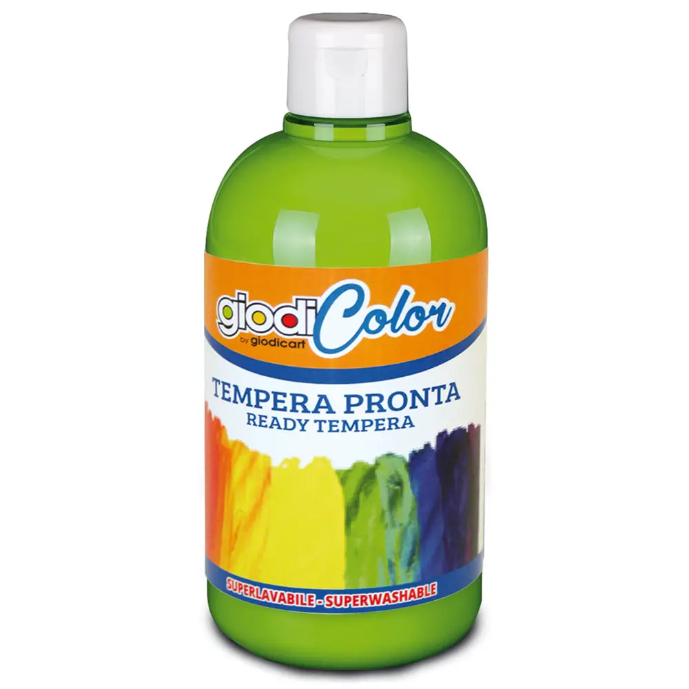 Colore a Tempera Giodicolor Cinabro 500 ml – Tempera Pronta Superlavabile - Tempere