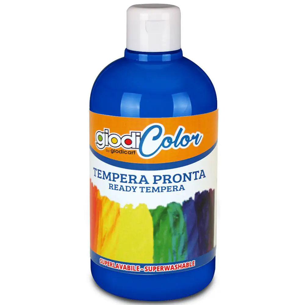 Colore a Tempera Giodicolor Cobalto 500 ml – Tempera Pronta Superlavabile - Tempere