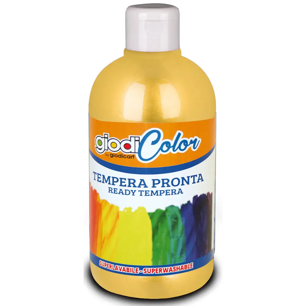 Colore a Tempera Giodicolor Oro 500 ml – Tempera Pronta Superlavabile - Tempere