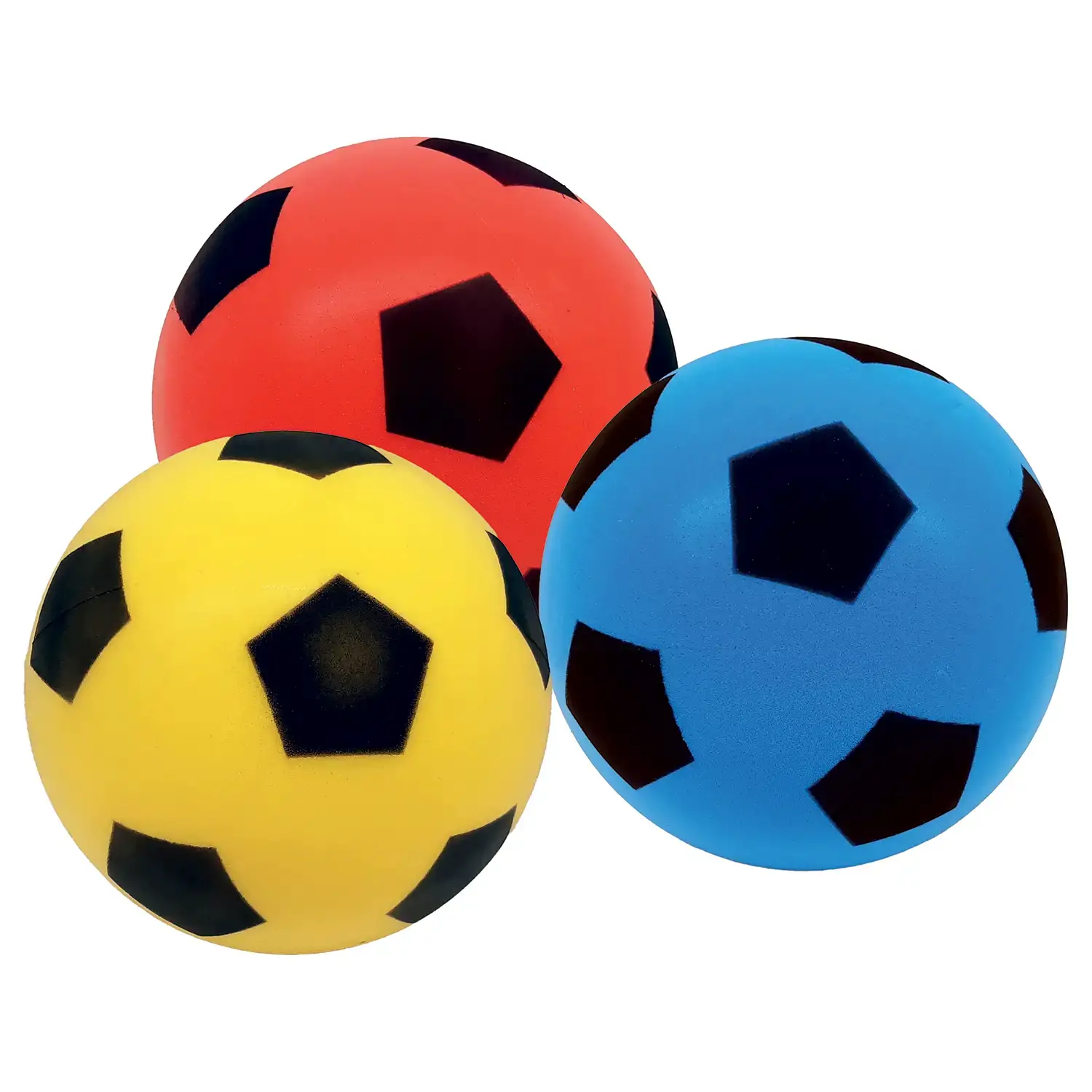 Set 4 Palle Spugna Colorate Ø 12 cm – Palle Morbide per Psicomotricità e Coordinazione - Palle e palloni
