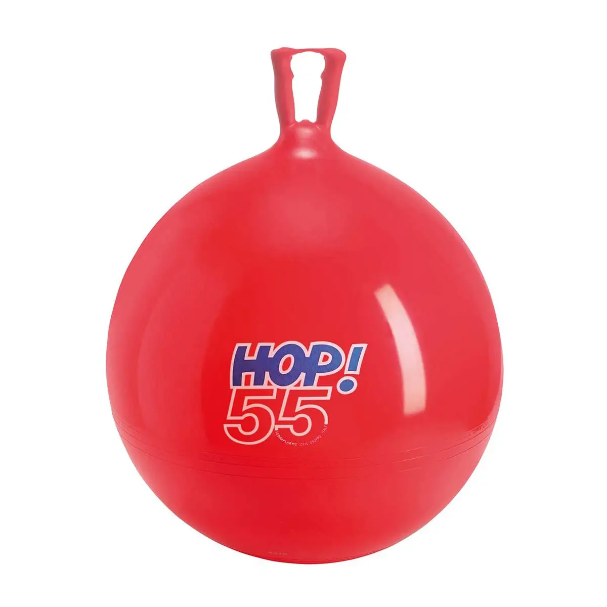 Palla per Saltare Hop 55 cm Rossa – Palla Cavalcabile e Rimbalzante per Bambini - Equilibrio e coordinamento