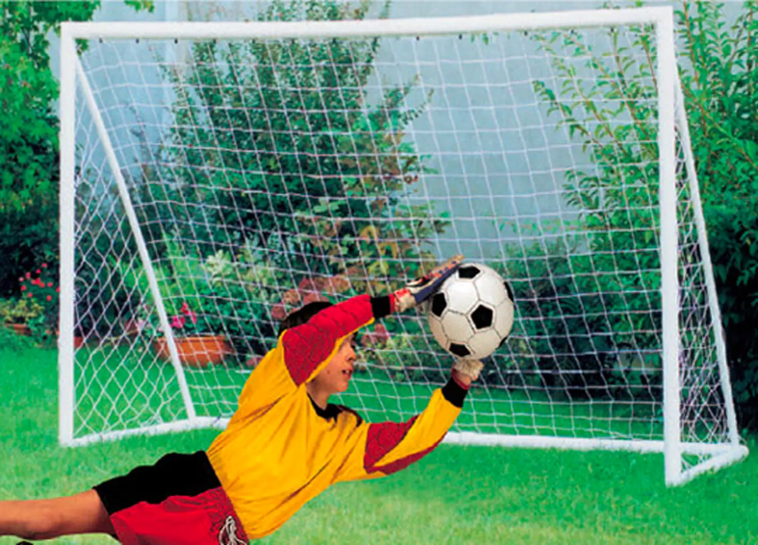 Porte Calcetto Regolamentari – Coppia di Porte Calcio a 5 300x200 cm in Acciaio Ø 80 mm - Attrezzature sportive