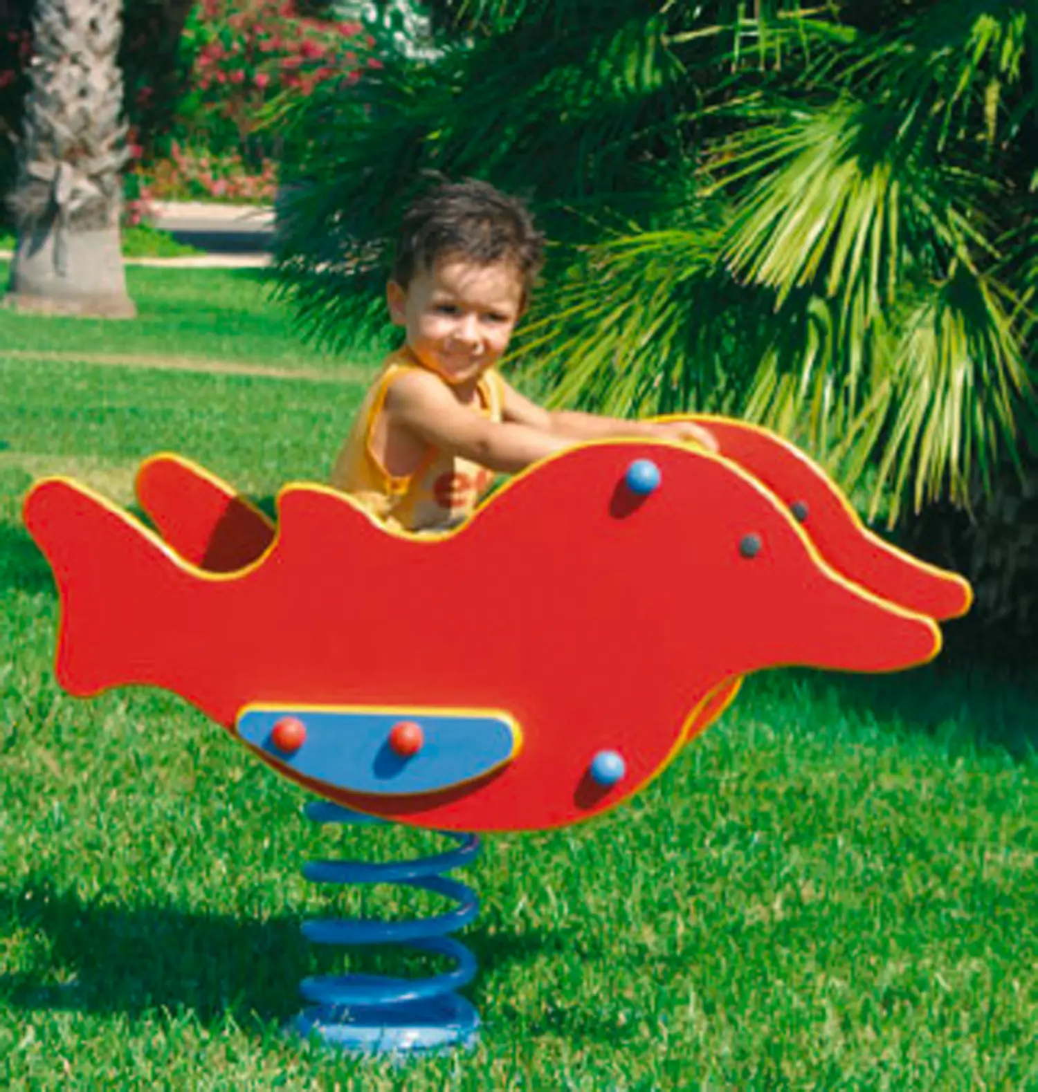 Gioco a Molla da Esterno Pesciolino – Gioco per Bambini 3-8 Anni - Giochi a molla