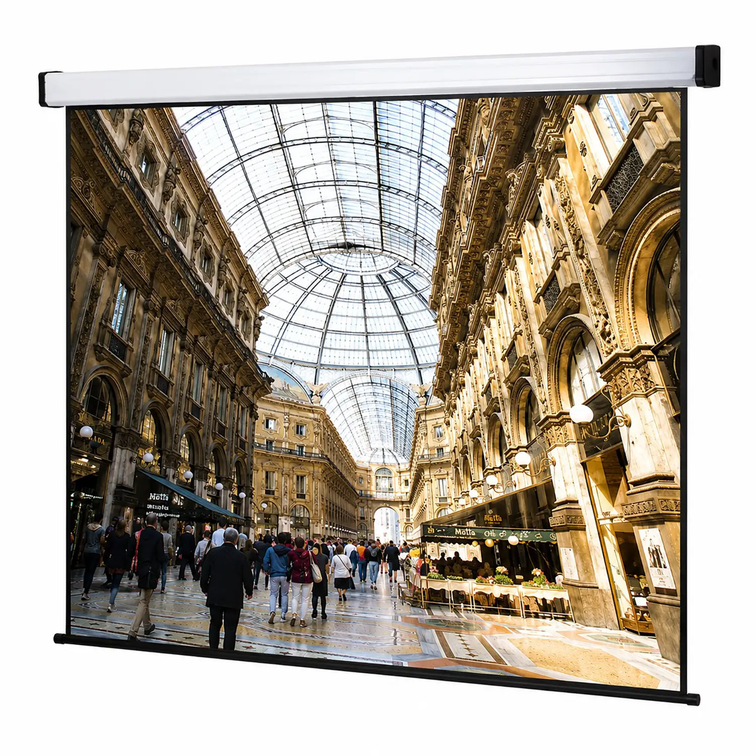 Schermo a Parete per Proiettore 240x200 cm – Telo da Proiezione Professionale - Dispositivi audiovisivi