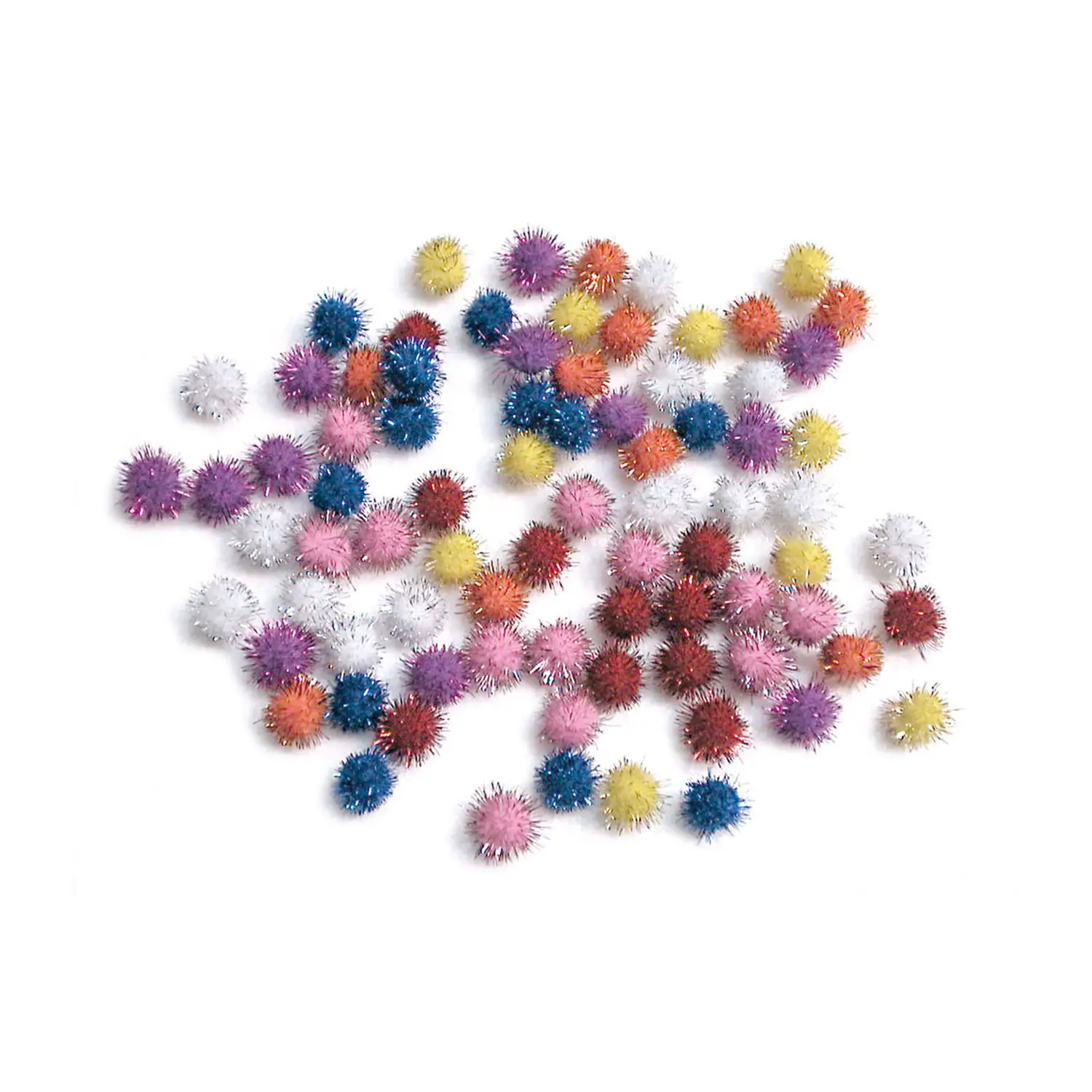 Pom Poms Metal 25 mm – 25 Pezzi Colorati per Lavoretti e Attività Creative - Applicazioni e decori