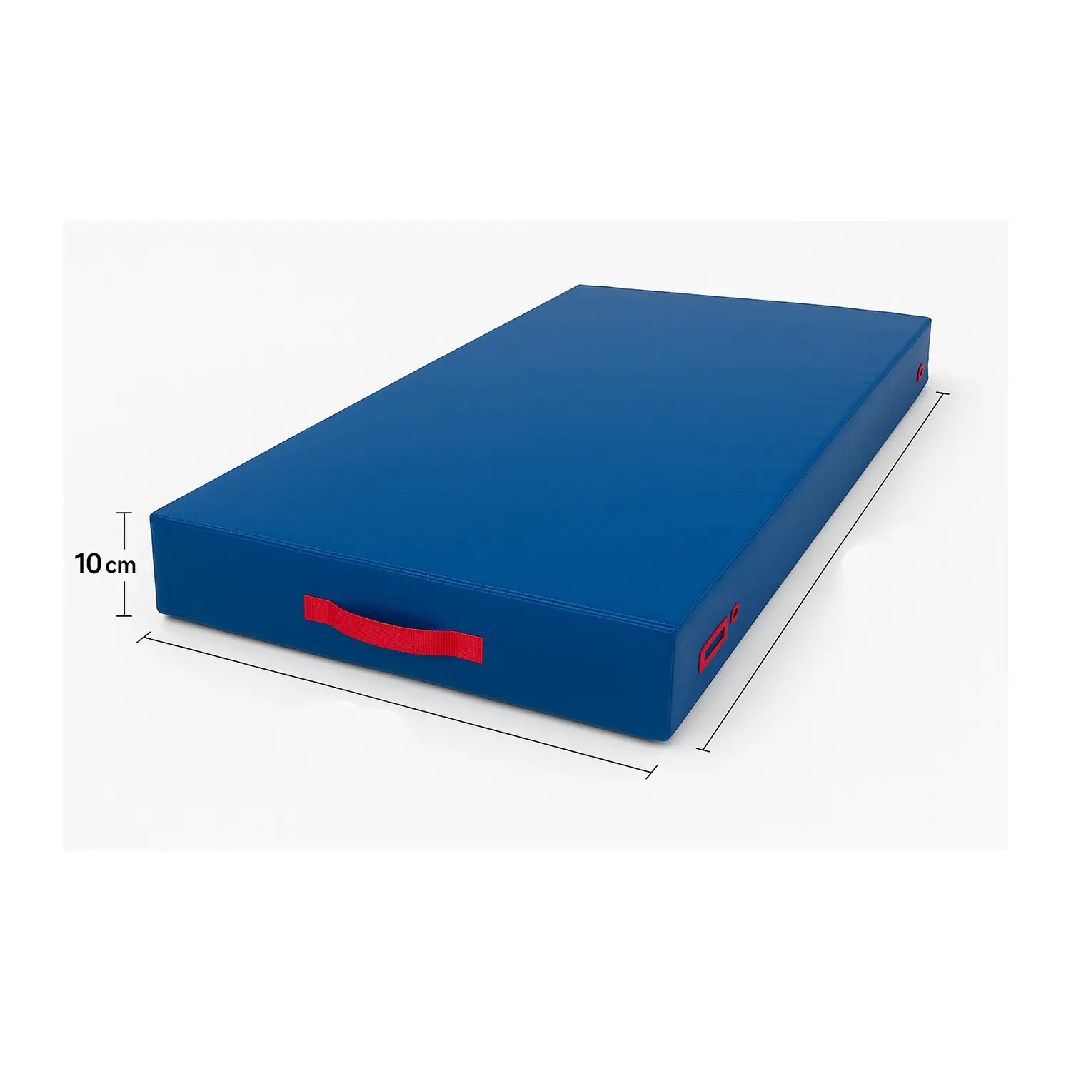 Materasso Ginnico Liscio 100x200x10 cm – Materasso Palestra Blu Ignifugo - Attrezzature sportive