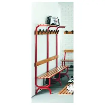 Panca Portaborse Attaccapanni Faggio 100x39x173 - Attrezzature sportive
