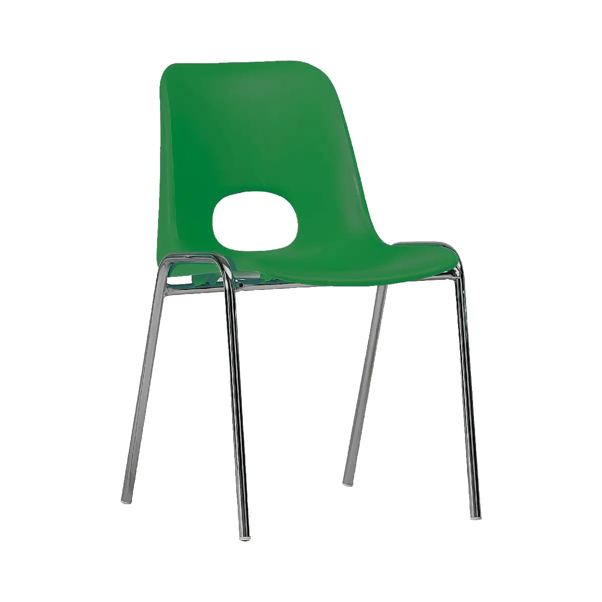 Sedia per Adulti Impilabile Kastilene 38 cm Verde – Sedia Misura 4 | UNI EN 1729 - Sedie in plastica