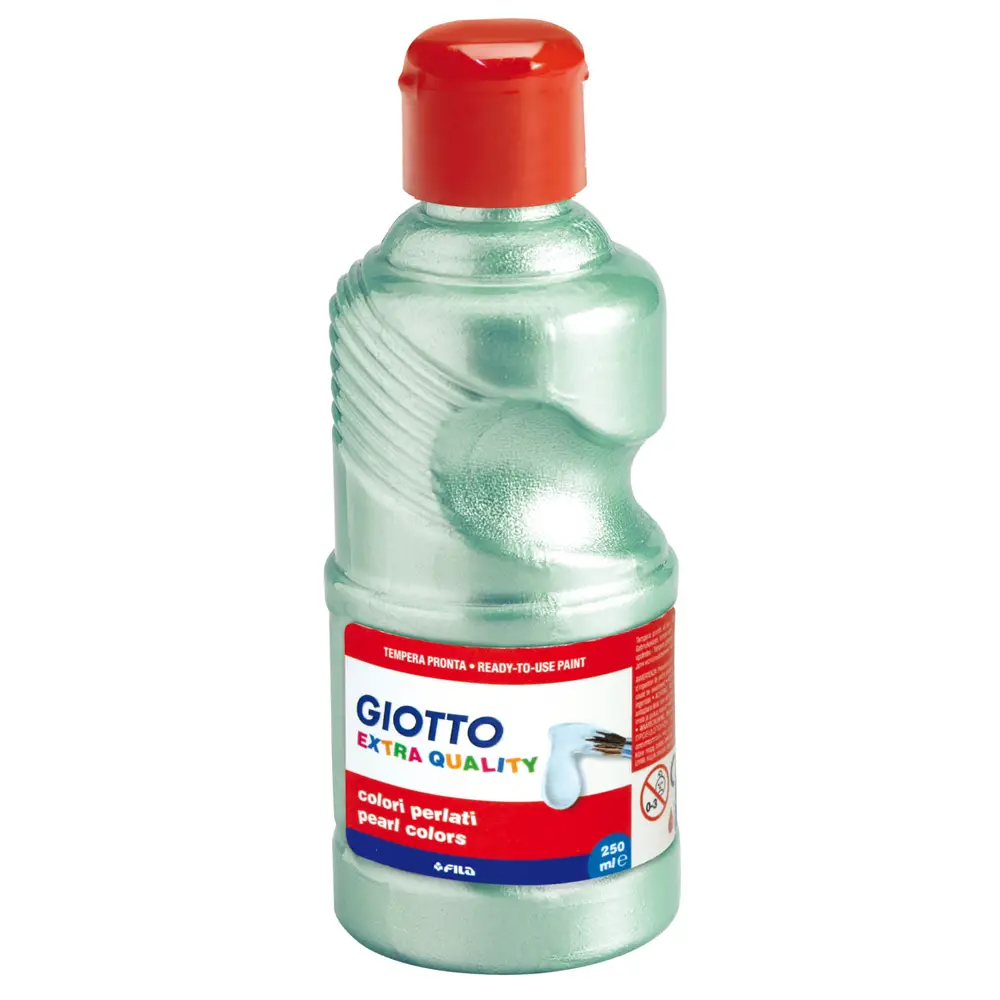 Tempera Perlata Giotto – Flacone 250 ml - Verde - Tempere