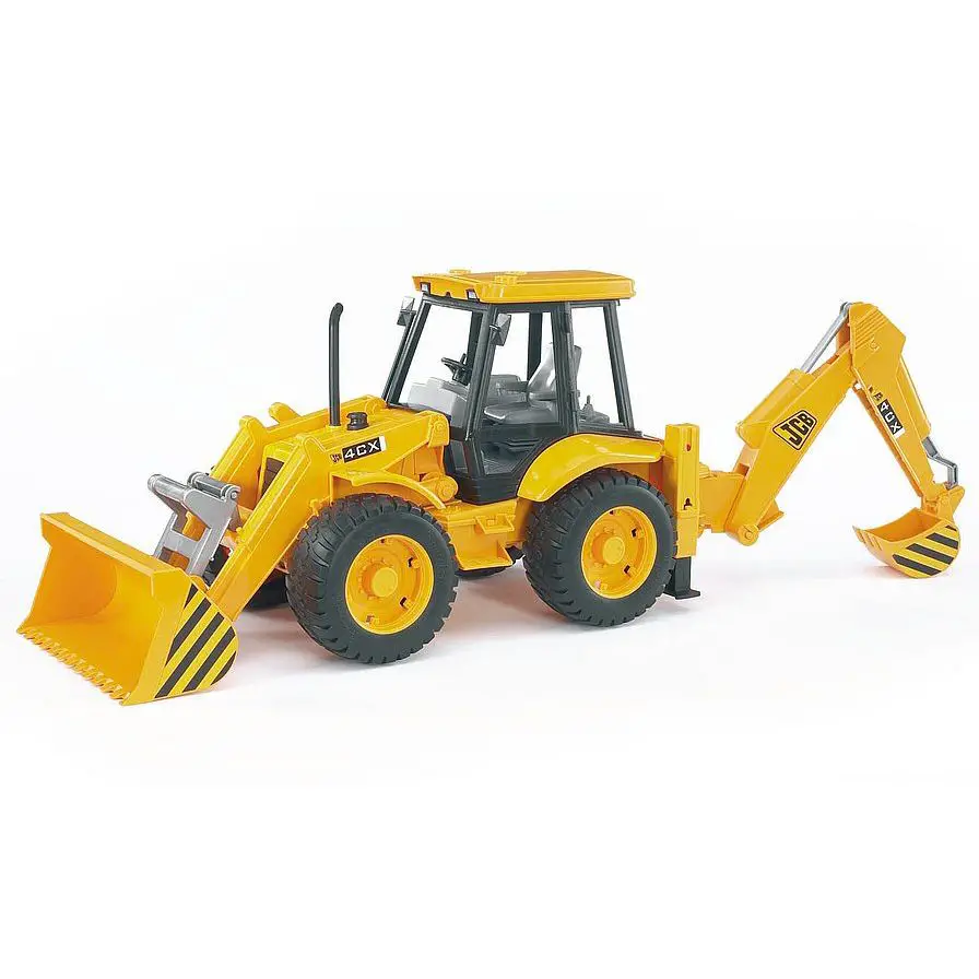 Bruder JCB 4CX Escavatore Giocattolo con Pala Anteriore - modellini