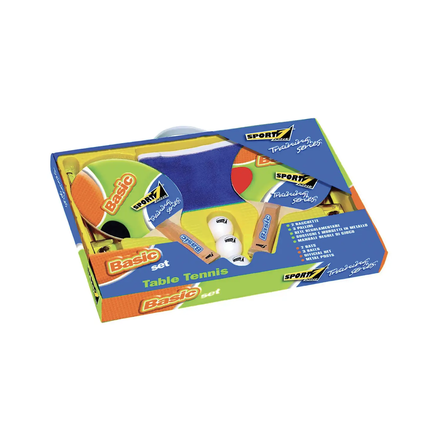 SPORT ONE Set Ping Pong Basic in Valigetta per Tennis Tavolo - Equilibrio e coordinamento