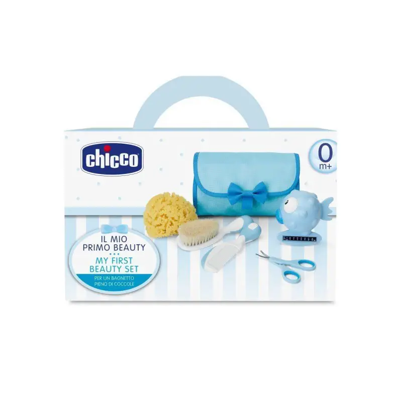 Set Igiene Bambino Azzurro Chicco Leggera per la Cura Quotidiana - igiene