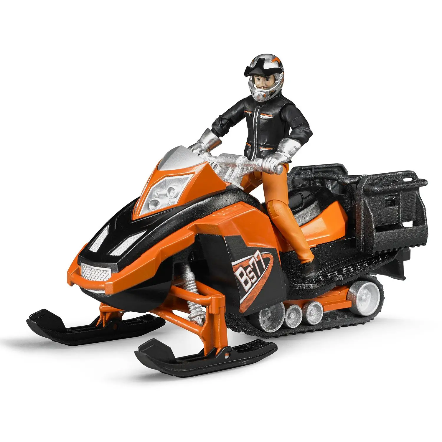 BRUDER Motoslitta Giocattolo con Conducente e Accessori - modellini