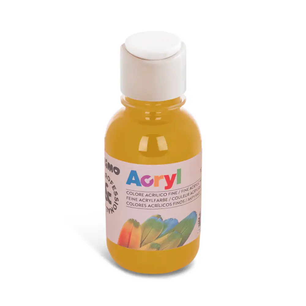Colore Acrilico Fine Primo 125 ml. Ocra - Tempere