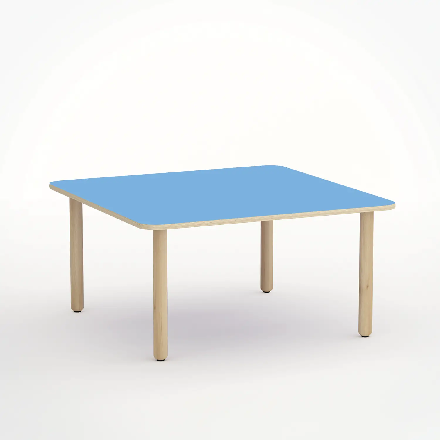 Tavolo Forma Quadrato H 46 Cm - Misura 1 - Blu Orizzonte Per Nidi D'infanzia - Conforme CAM - Tavoli e Cattedre