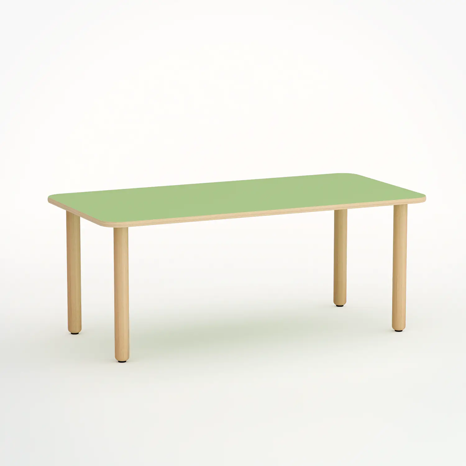 Tavolo Forma Rettangolare H 52 Cm - Misura 2 - Verde Per Scuola Dell'infanzia - Conforme CAM - Cattedre e tavoli lavoro