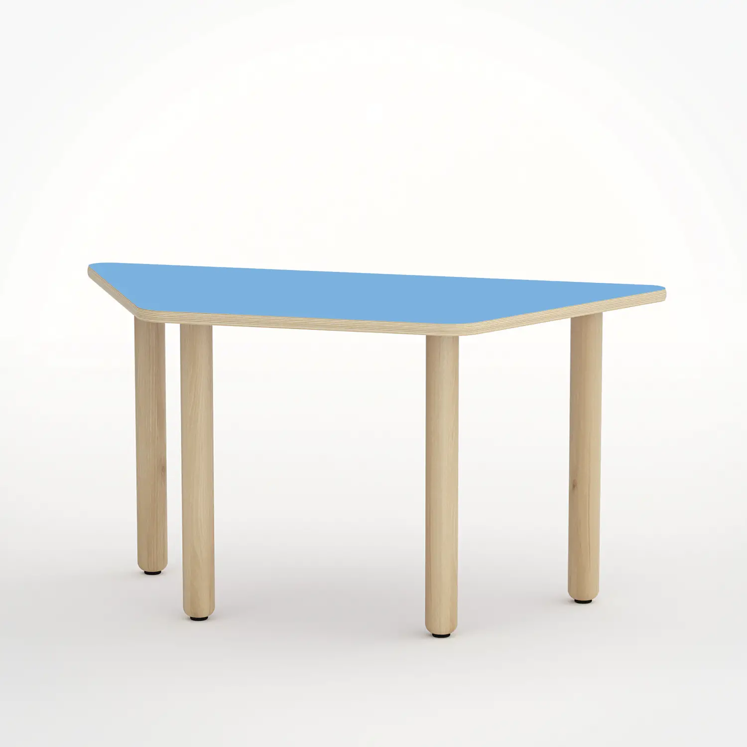 Tavolo Scuola Infanzia Trapezio Forma Misura 2 Glicine - Cattedre e tavoli lavoro