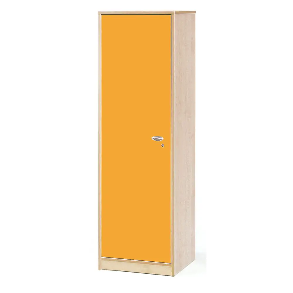 Mobile Colonna Forma con Anta Destra Arancio – Armadio Scolastico 50 x 41 x 174 cm - Arredo Nido e Infanzia