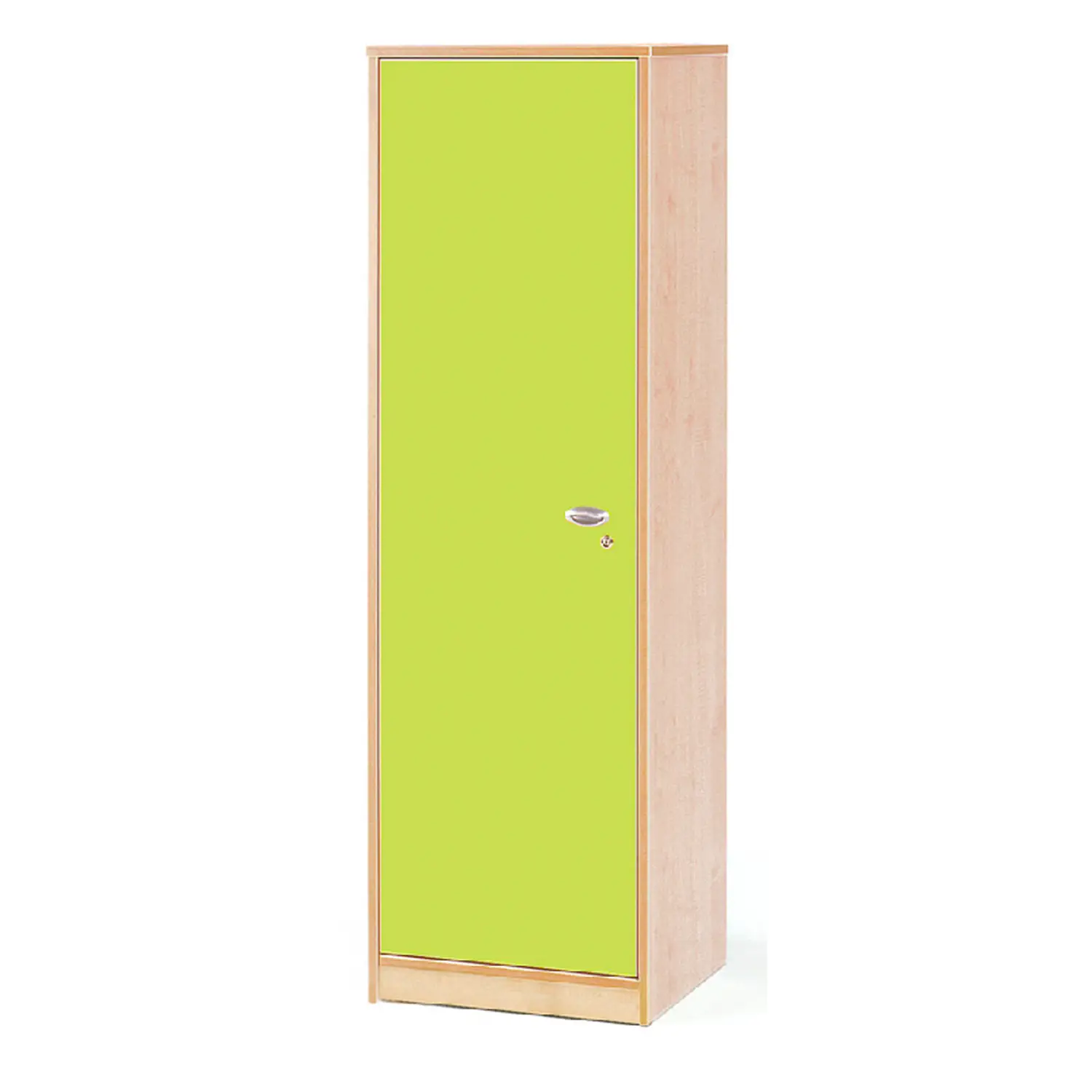 Mobile Scuola Infanzia Forma a Colonna con Anta Sinistra Verde – 50 x 41 x 174 cm - Arredo Nido e Infanzia