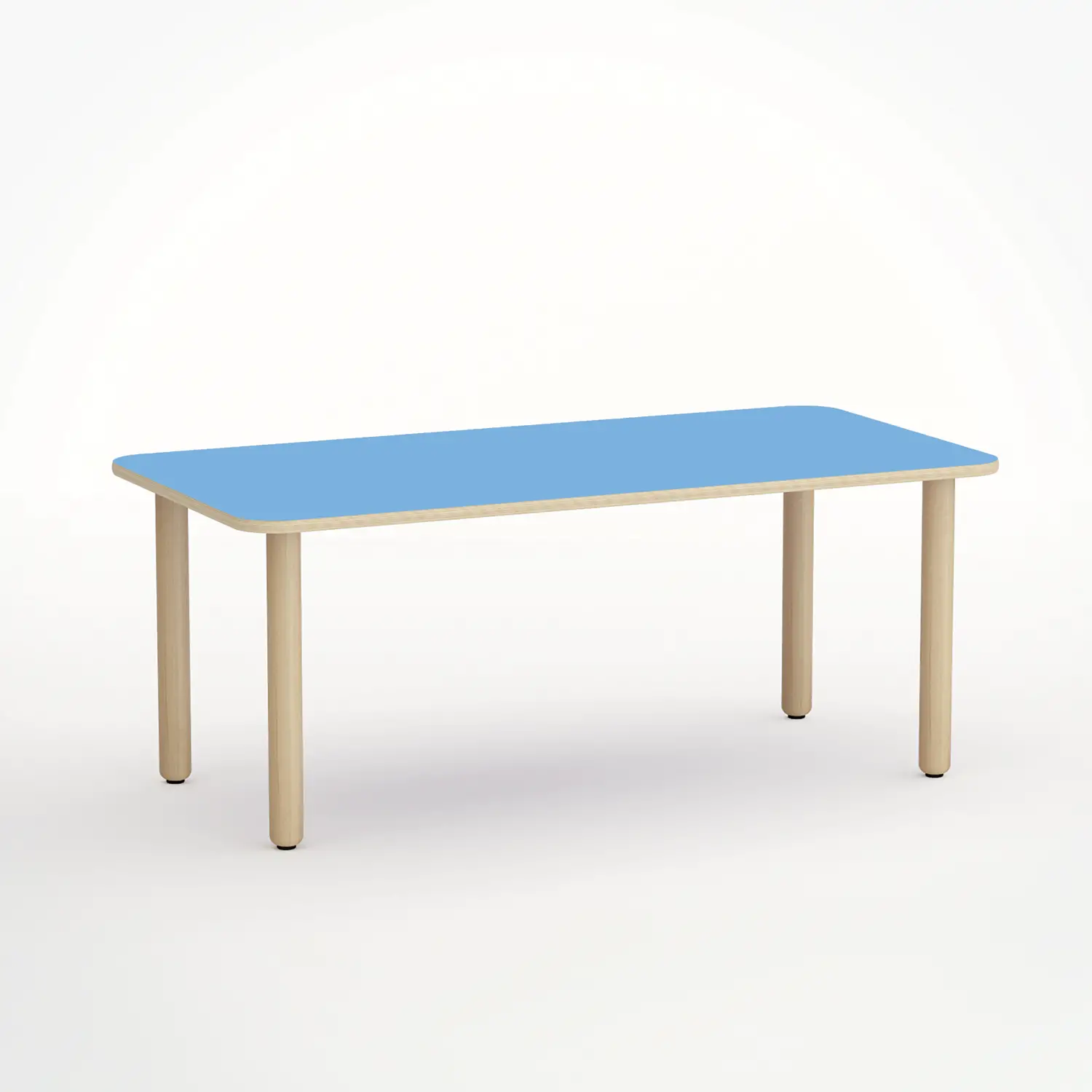 Tavolo Forma Rettangolare Blu Orizzonte H 52 Cm - Misura 2 - Scuola Dell'infanzia - Conforme CAM - Tavoli e Cattedre