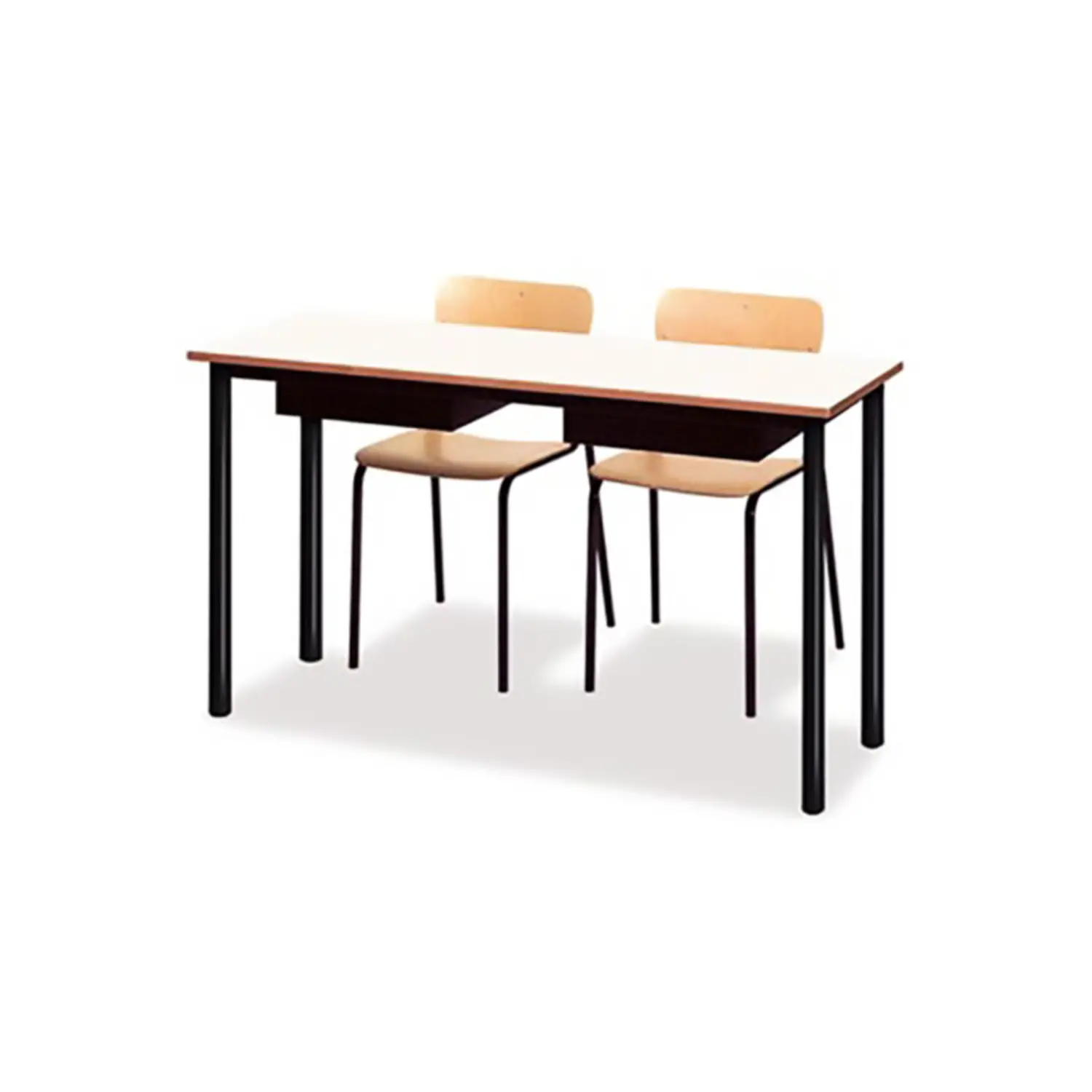 Banco Biposto 600 - Sottopiano In Lamiera H 76 Cm. Per Ambienti Scolastici - Conforme CAM - Arredo scuola dell'obbligo
