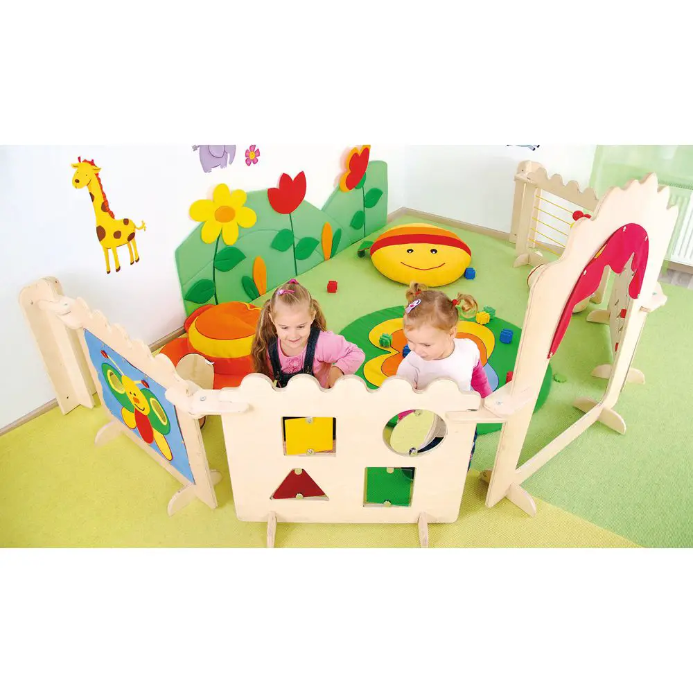 Divisorio Baby Corner Set Completo per Asilo Nido e Scuola dell’Infanzia – Pannelli Modulari - Divisori e staccionate