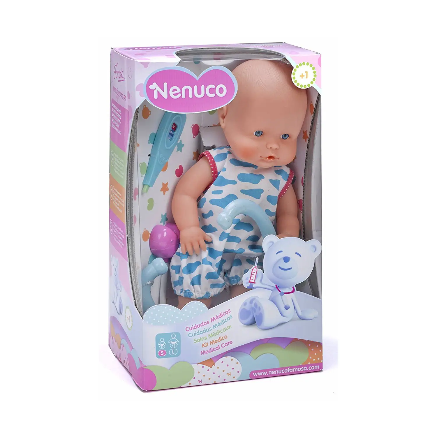 Nenuco Boy con Kit Medico Famosa - Bambolotto Gioco Dottore - Bambole e accessori