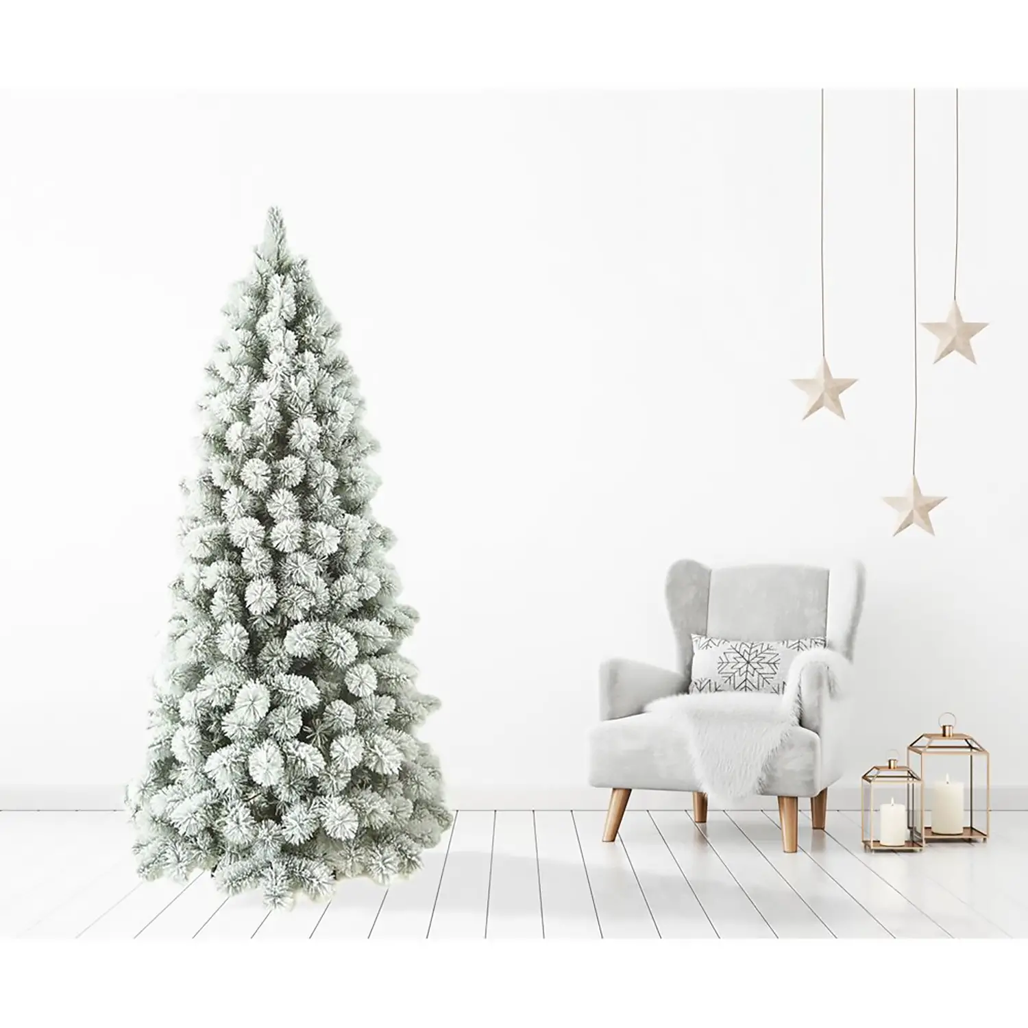 Albero di Natale Snowy Stone 180 cm – Innevato - alberi