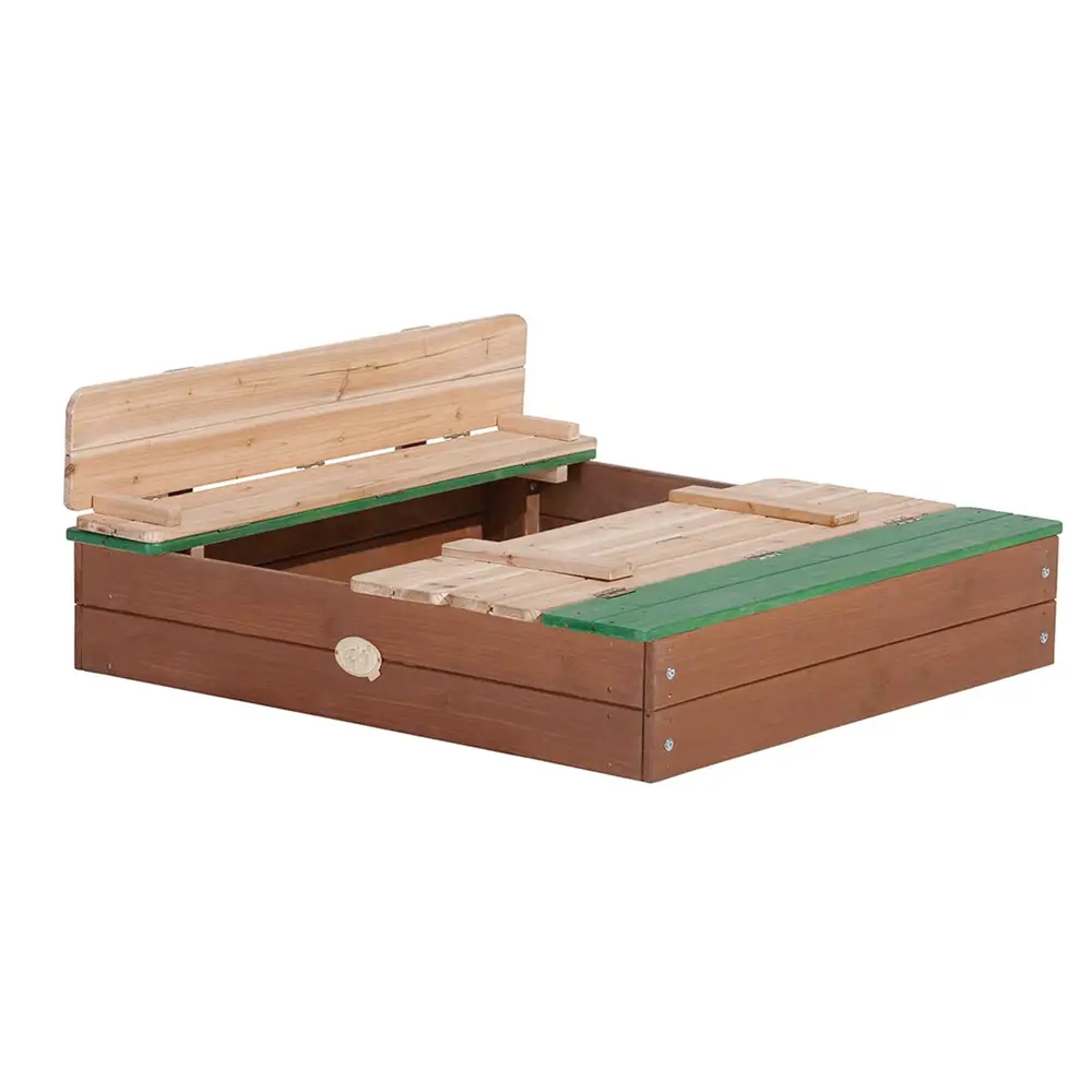 Sabbiera in Legno Ella con Panche – Area Giochi Sicura, Pratica e Creativa - Palestrine