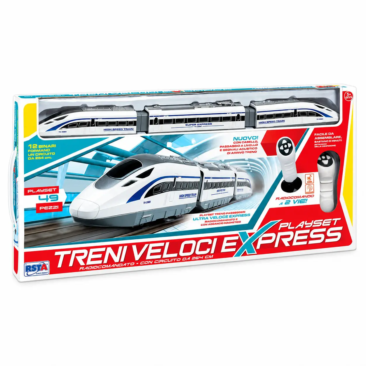 Playset Treni Veloci Express con Radiocomando - Veicoli, garage e piste