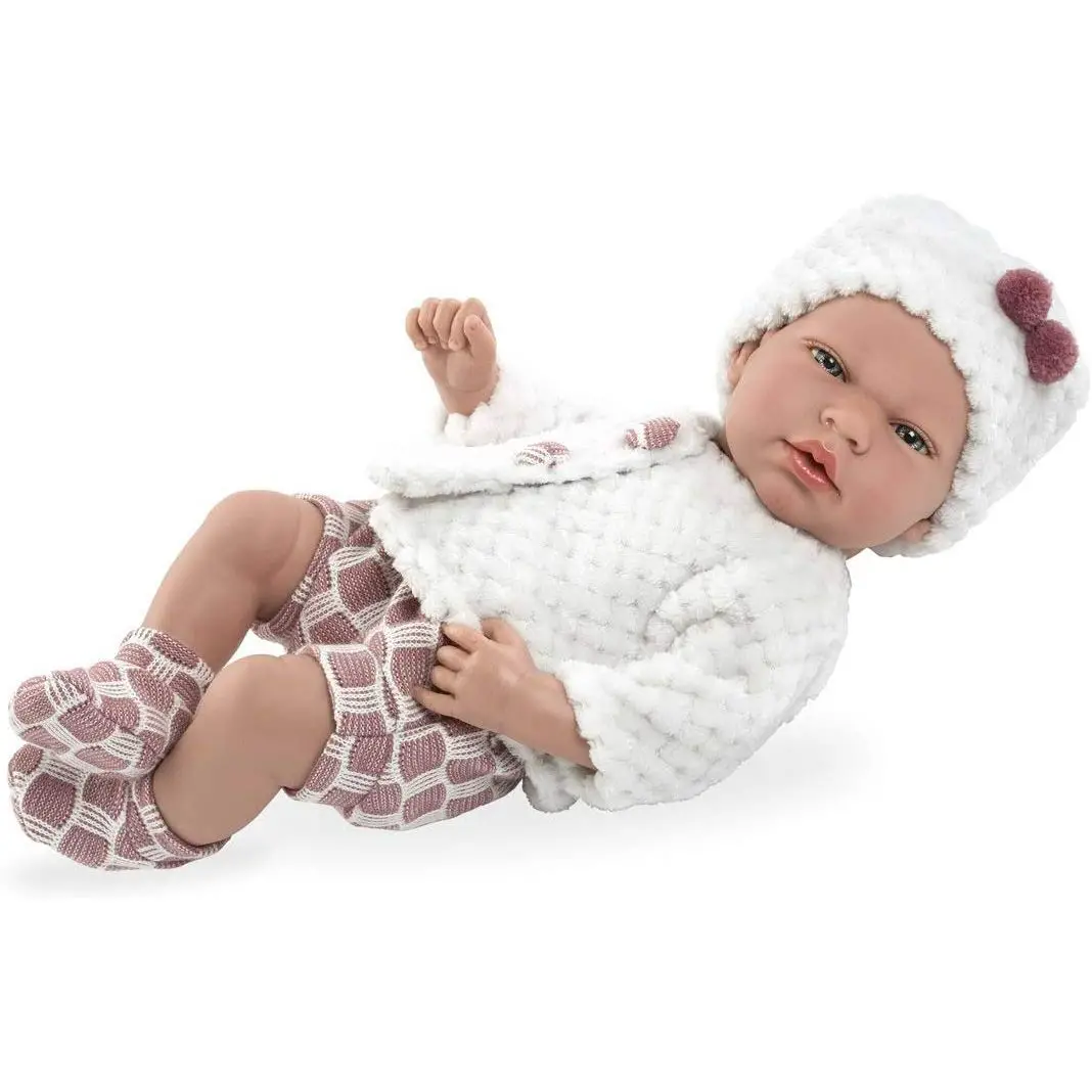 Arias Bambolotto Dolce Bebè con Suoni 40 cm – Bambola Realistica Interattiva - Bambole e accessori