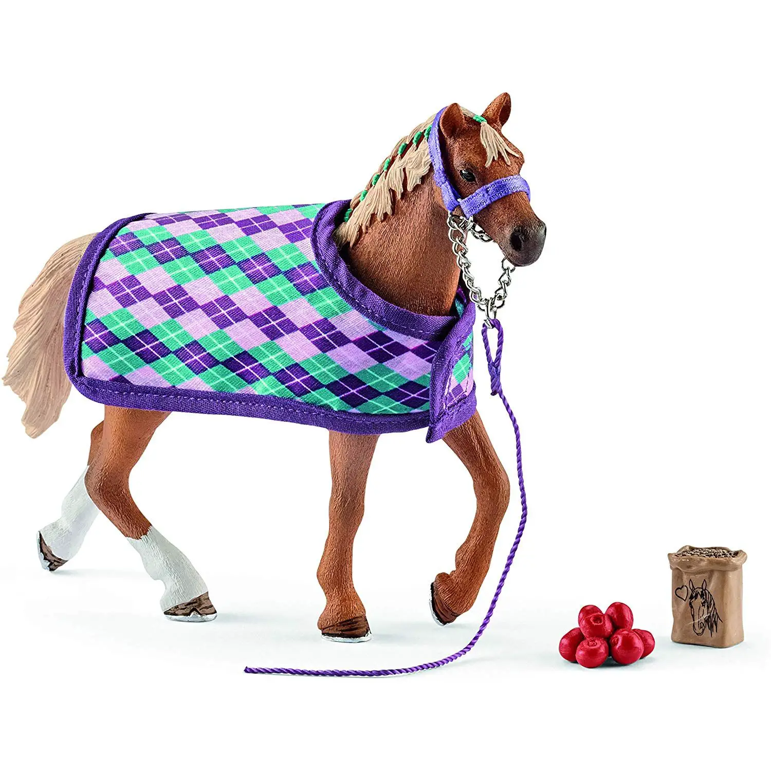 Schleich Purosangue Inglese con Coperta - Animali