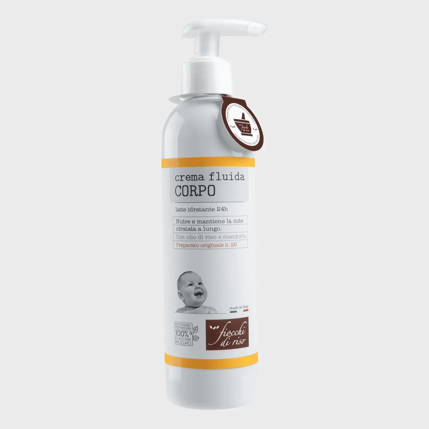 Fiocchi di Riso Crema Fluido Corpo Idratante 240 ml - cosmesi e igiene