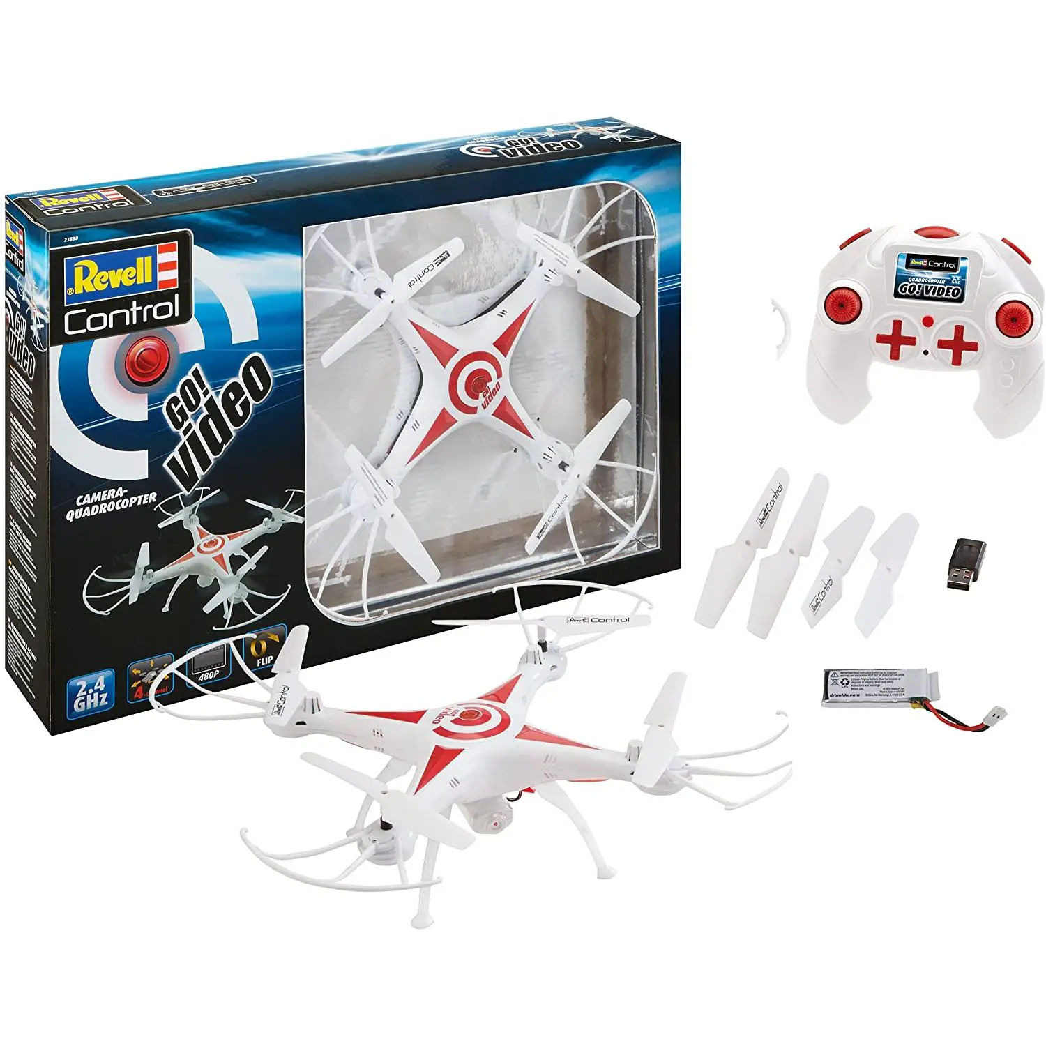 Drone Quadcopter GO! Video con Radiocomando 2,4 GHz - radiocomandi