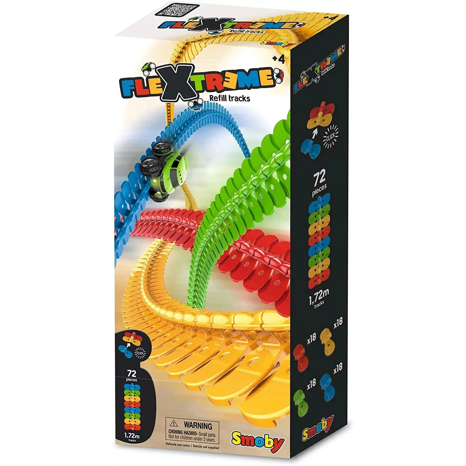Flextreme Refill Pista 72 Pz. (1,72 m) – Estensione Pista Giocattolo - Veicoli, garage e piste