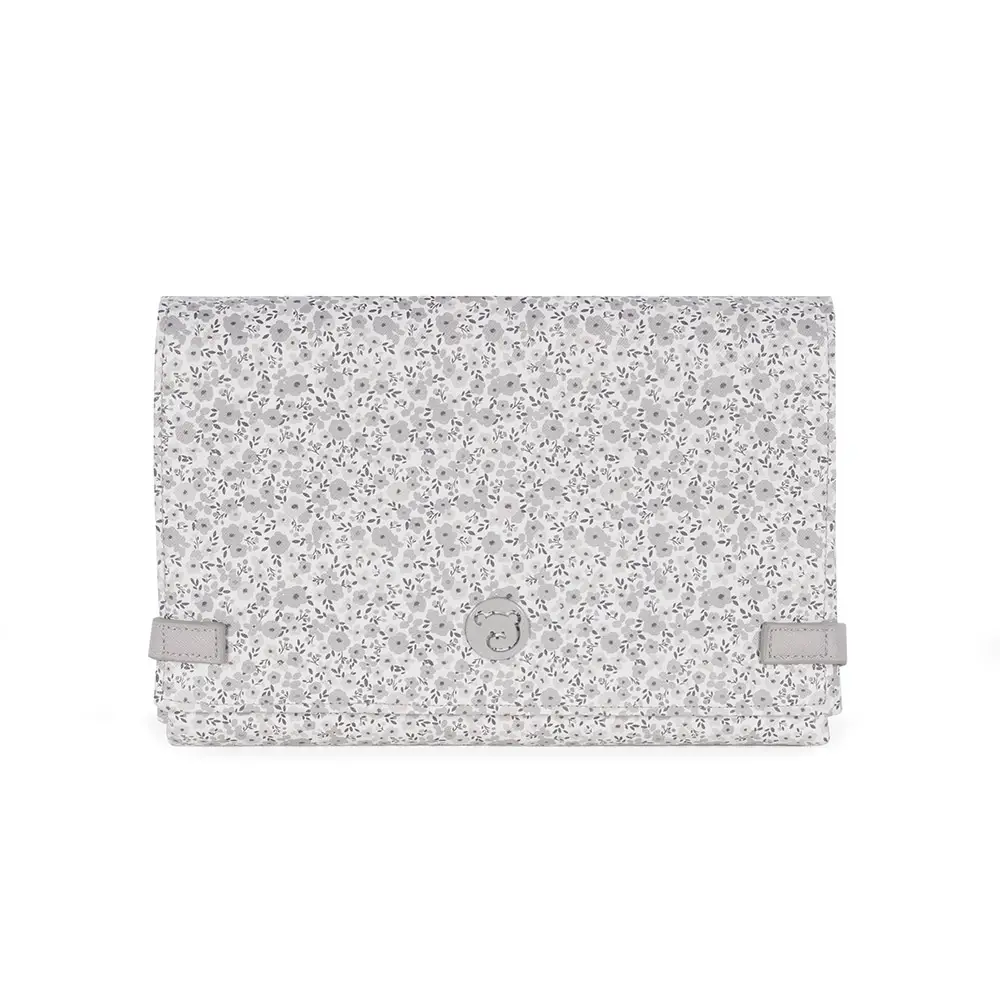 Fasciatoio da Viaggio Flower Mellow Grigio – Pasito & Pasito - borse e zaini