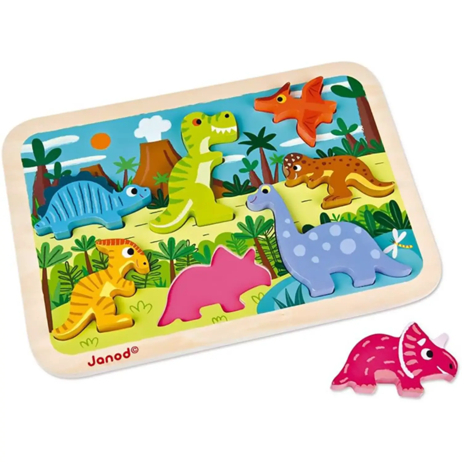 Chunky Puzzle Dinosauri - Incastri e puzzle in legno