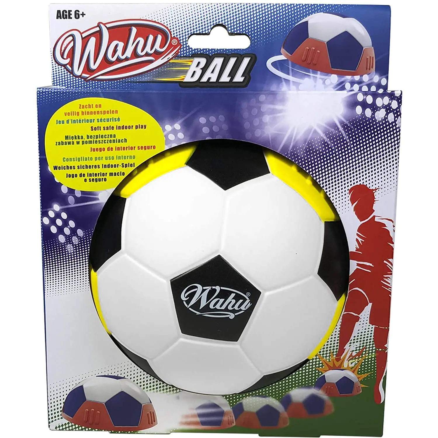 Wahu Ball Giallo e Nero – Pallone a Metà per Gioco Attivo - estivo mare