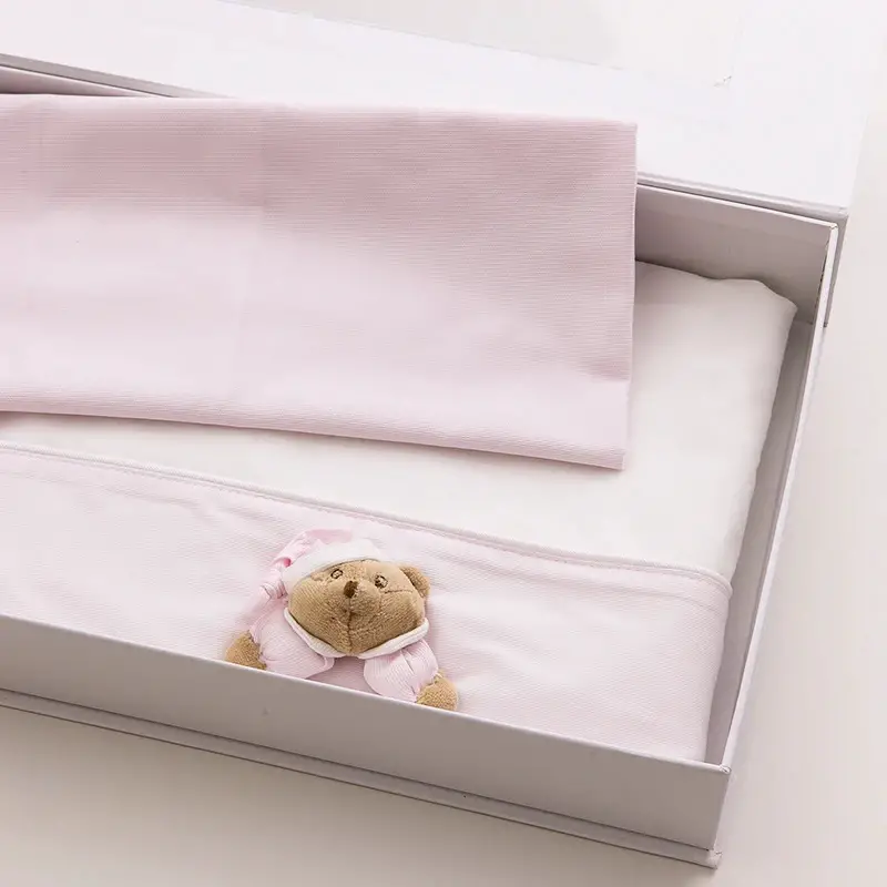 Nanàn Puccio Set Lenzuola 3 Pezzi per Carrozzina – Rosa - lenzuolini