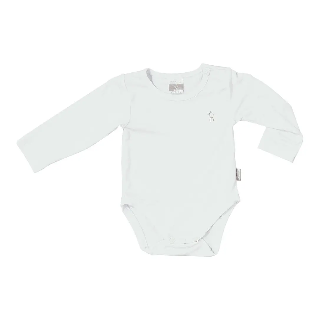 Body Manica Lunga Bamboo 6-9 Mesi Bianco - intimo neonato