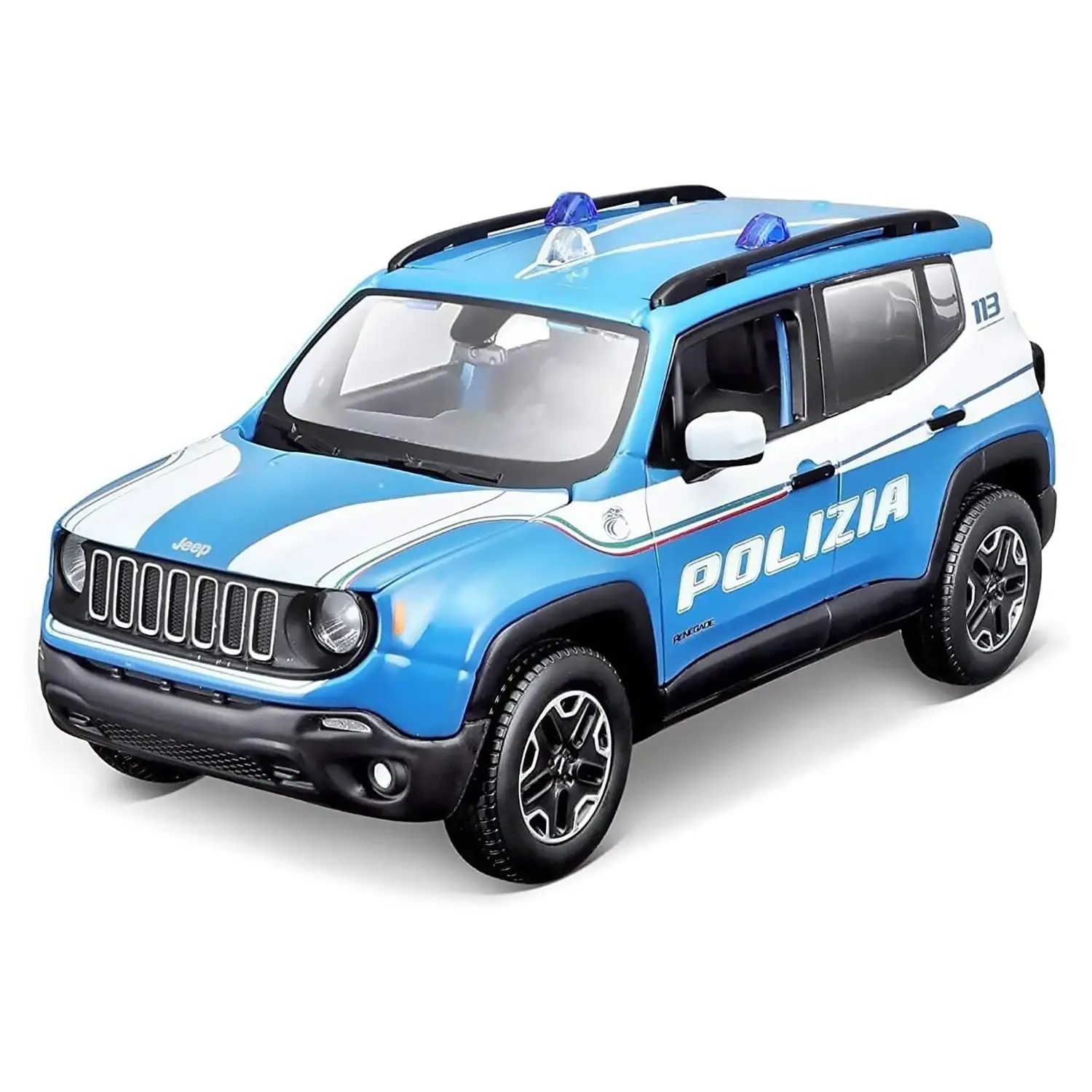 Maisto Jeep Renegade Polizia - Modellino Auto in Scala 1:24 - diecast