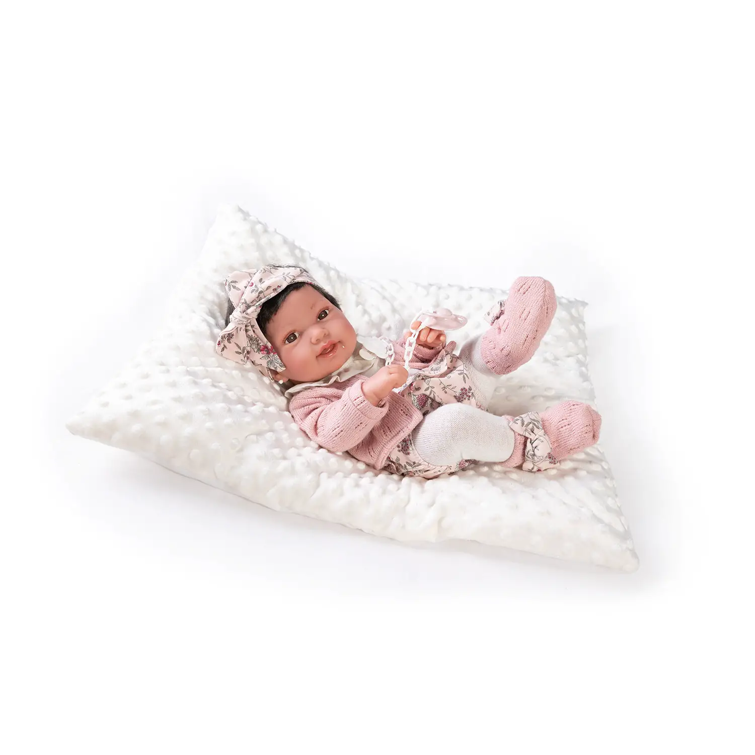 Bambola Pipa Neonato Senza Capelli con Cuscino - Bambola Neonato 42 cm - Bambole e accessori
