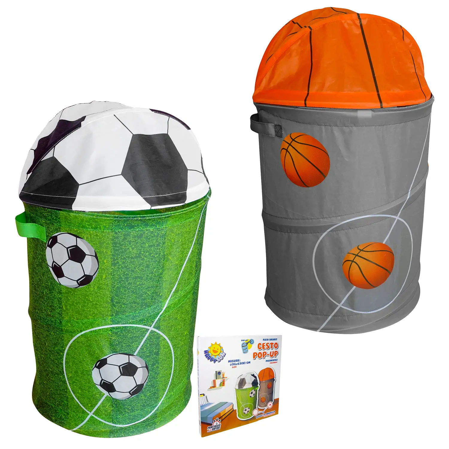 Contenitore Porta Giochi Sport Pop-Up - Casette