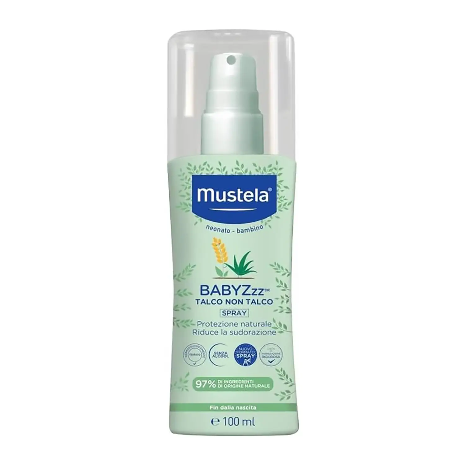 Mustela Babyzzz Talco non Talco Spray 100ml – Protezione Naturale - cosmesi e igiene