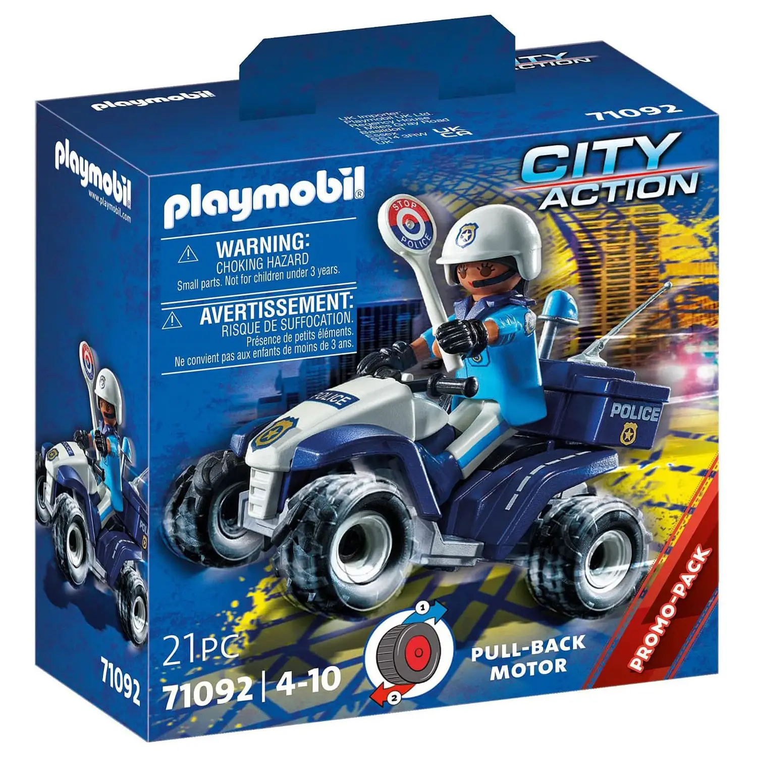 Quad Police Playmobil City Action - playmobil
